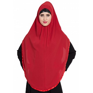 Premium Instant Hijab- Red color